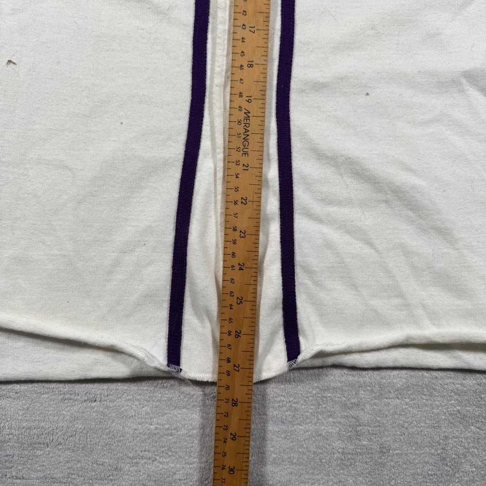 Western University Mustangs UWO Jersey Men Large White Vintage Script Baseball - Picture 8 of 10